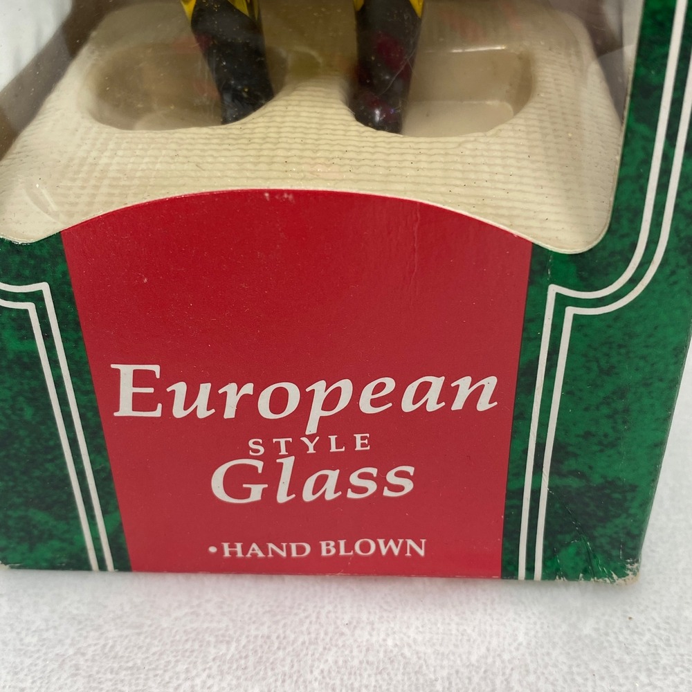VTG European Style Glass Santa Ornament Hand Blown Christmas Elf Gnome - Picture 9 of 9